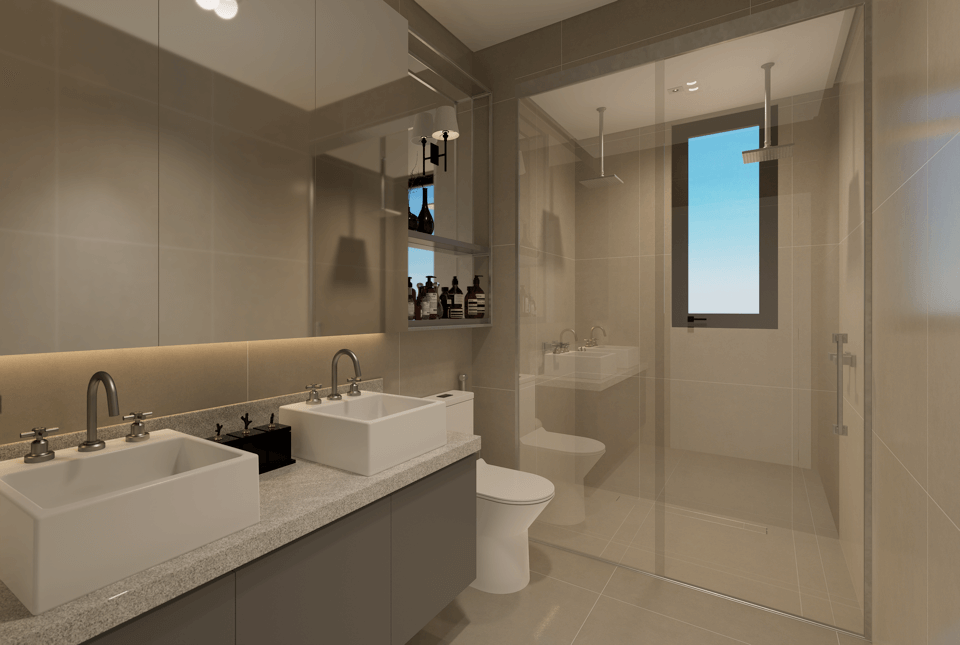 Banheiro Suíte Mastet - Apartamento Essence 360 - 20