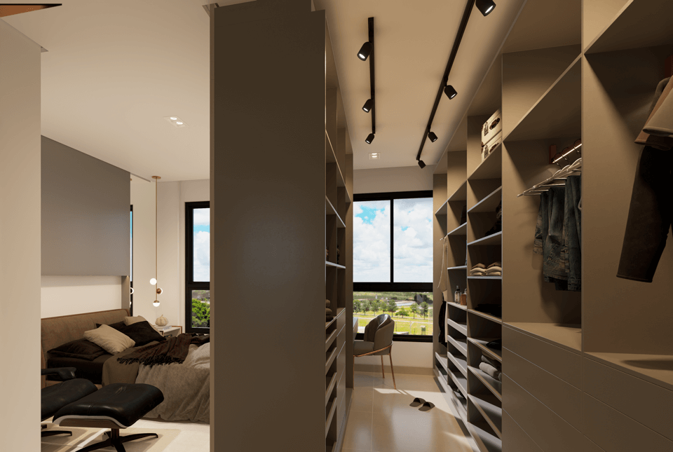Closet Suíte Master - Apartamento Essence 360 - 16