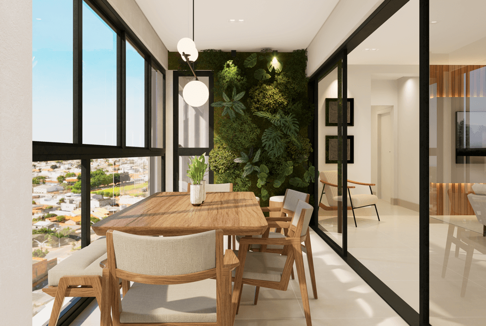 Varanda Gourmet Integrada - Apartamento Essence 360 - 5